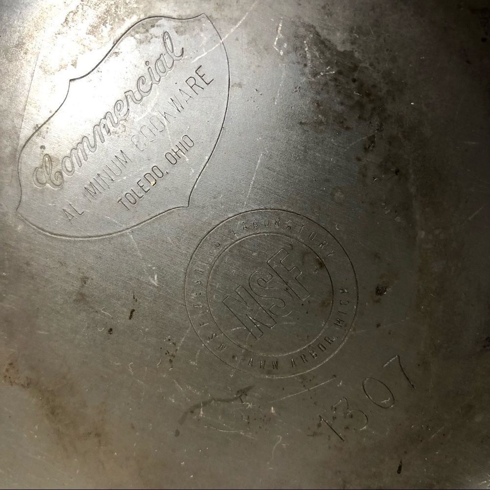 Vintage Commercial Aluminum 1307 Saute Omelet 7 1/2" Skillet - Picture 6 of 6